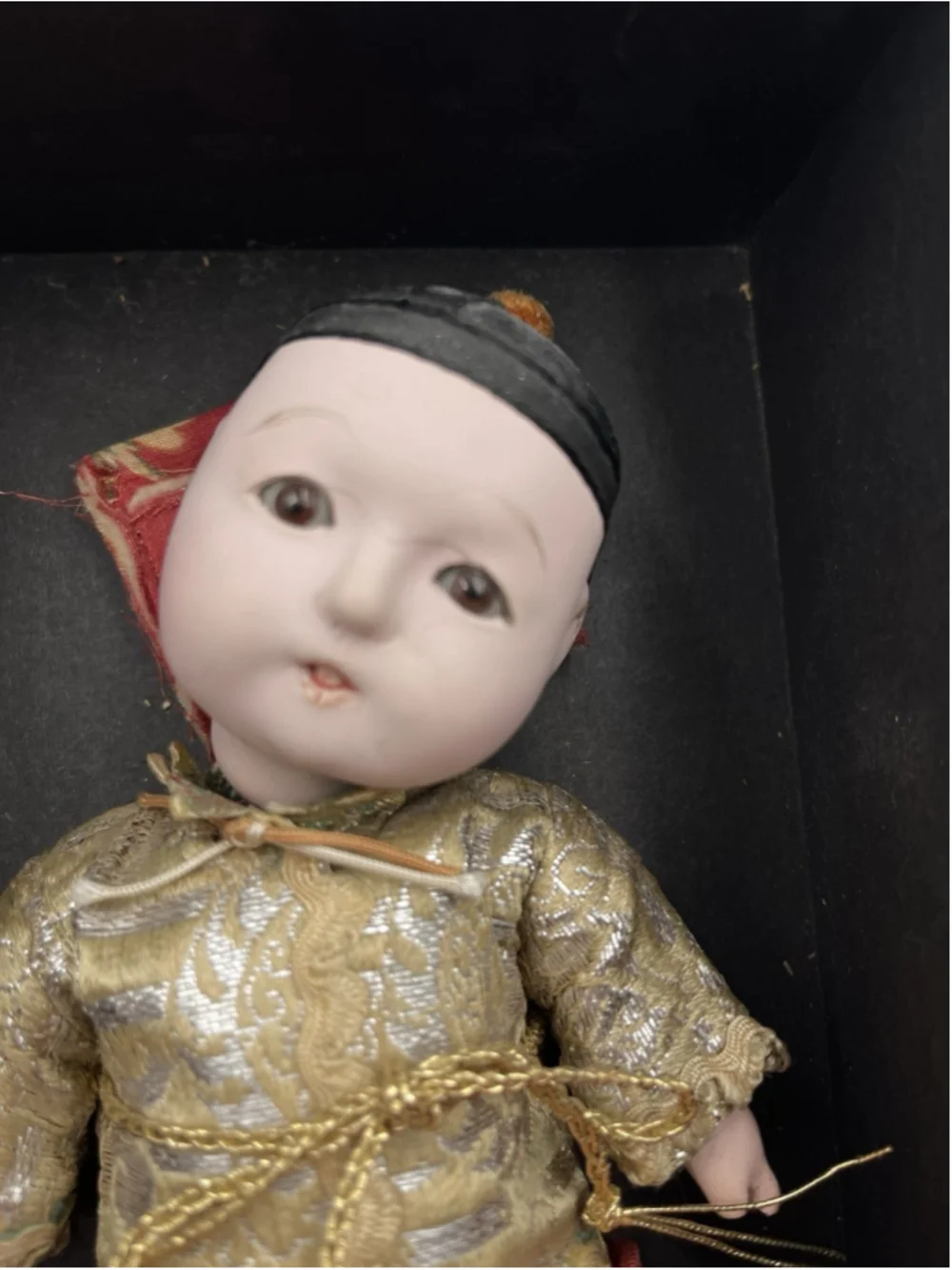 VTG Japanese Asian Ichimatsu GoFun Boy Doll jointed composition doll HTF , SEE